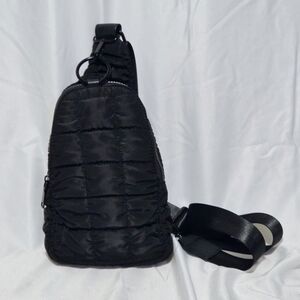 Urban Fit By Urban Expressions Black Quilted Sling Bag